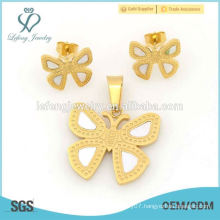 Best jewelry sets store for 316l steel butterfly designs hot sale